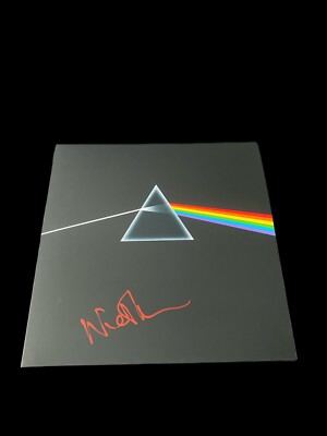 Nick Mason Pink Floyd  Dark Side Of The Moon  Hand Signed Vinyl 3