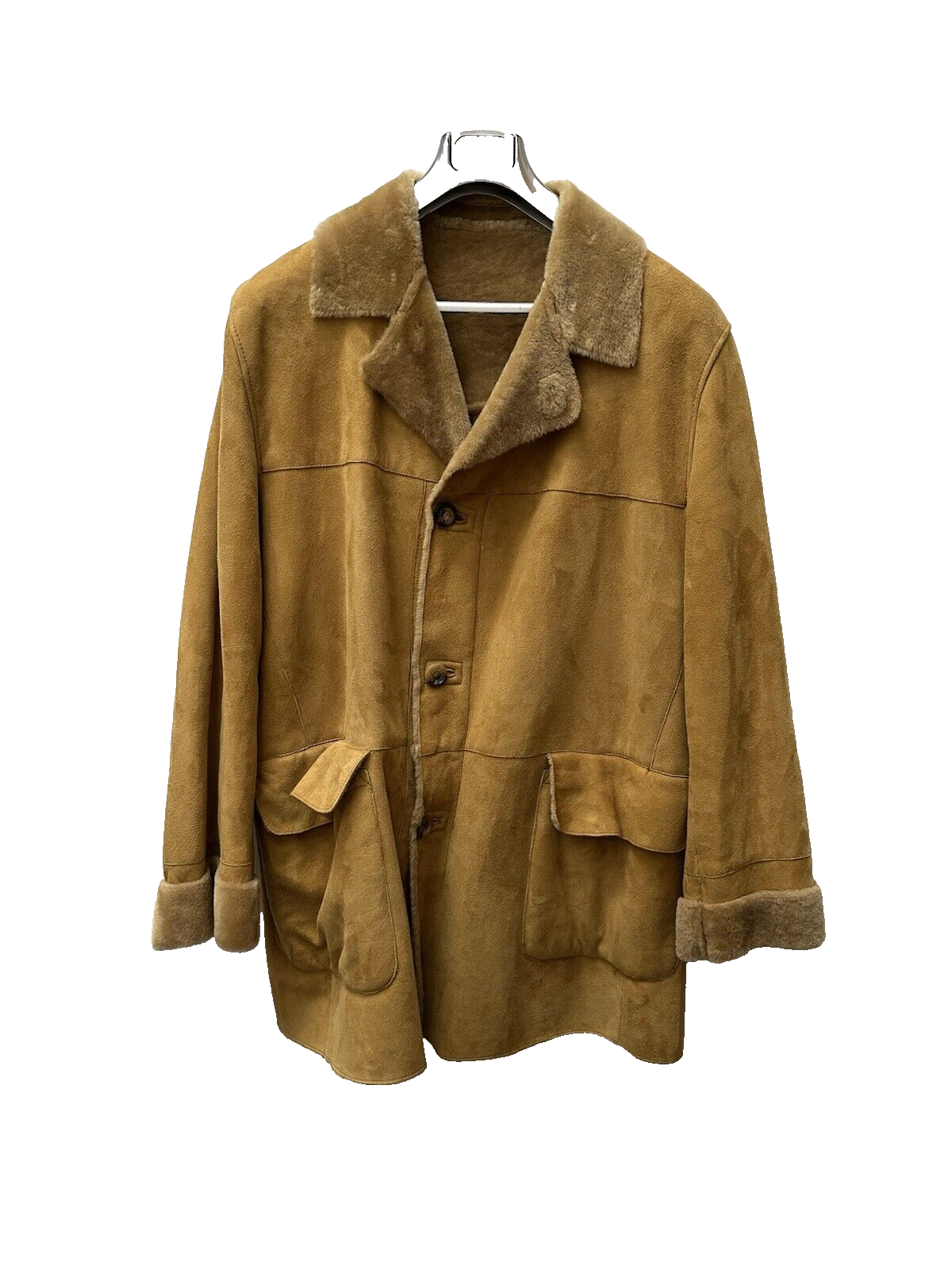 PAL ZILERI Concept Men's Coat Shearling Leather Beige
