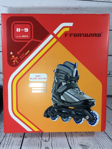 F Forward EPIC Inline Skates Size Men 8-9 in Box Excellent Condition