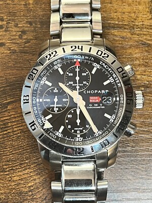 Chopard Mille Miglia Chronograph GMT 42mm Auto Bracelet Box & Papers 158992-3001