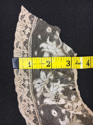 A8 Antique French Lace Flounce Ruffle Trim Edging For Dolls Doll Projects 24”
