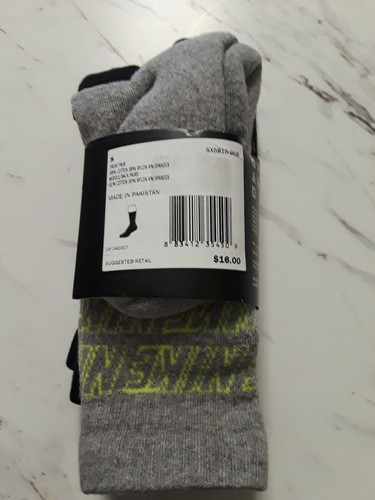 Boy's 3 Pack Nike Socks 3Y-5YPerformance cushioned