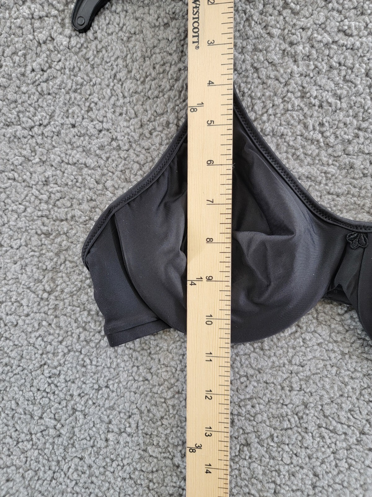 Bali Passion for Comfort Underwire Bra Women's 36C Black Dual Back Hook-and-Eye - Picture 7 of 13