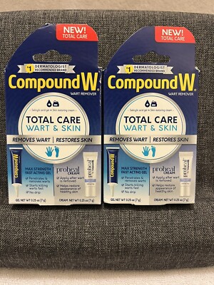 Compound W Wart Remover Total Care Wart & Skin NIB Lot of 2