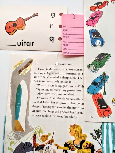 Vintage Ephemera Paper Lot Child Themed For Crafts Junk Journals Collage