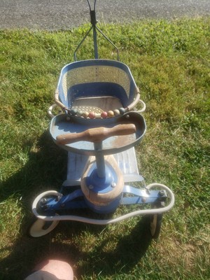 wooden baby stroller walker