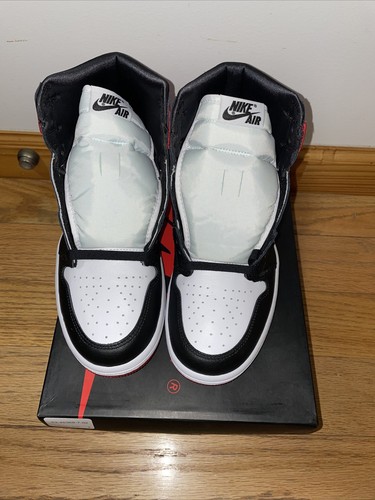 Pre-owned Jordan Wmns Air  1 High Og "satin Black Toe" Cd0461-016 Size 7.5- 12. In Multicolor
