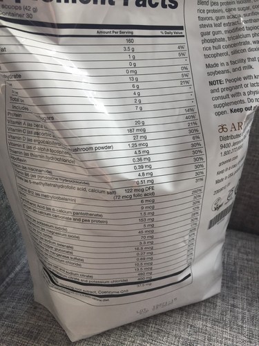 2 Arbonne Chocolate Protein Shake Mix!!Ships Fast!!