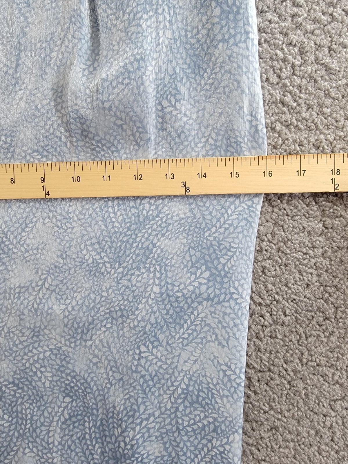 MICHAEL Michael Kors Petal Wide Leg Pants Women's L Chambray Zip Hook & Bar - Picture 6 of 16