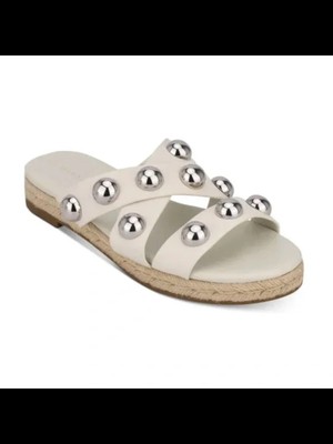 Женские эспадрильи без шнуровки на блочном каблуке Prisca цвета слоновой кости MARC FISHER, 9,5 М