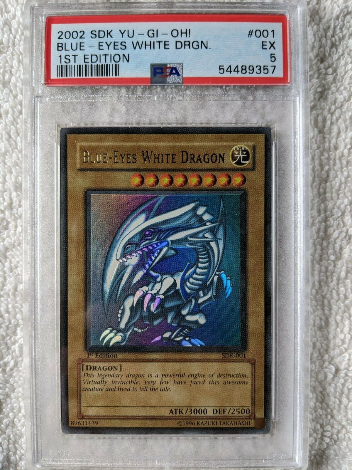 遊戯王　青眼の白龍　 1st Edition SDK-001 ARS8 Yu-gi-oh PSA8 Blue-Eye White Dragon 1st Edition SDK-001