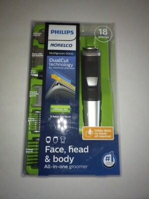 Philips Norelco Multigroomer All-In-One Trimmer Series 5000, 18 Piece 