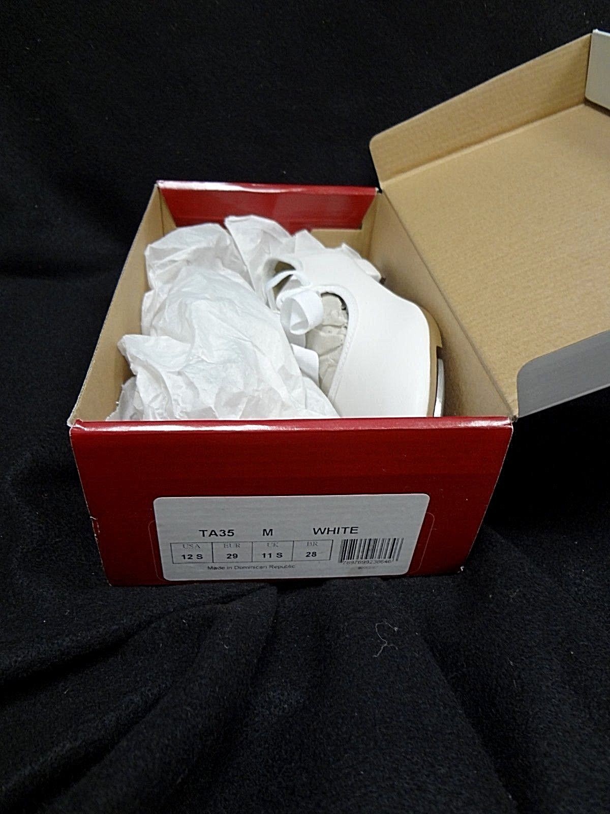 So Danca TA35 GIRLS's Size 12 s Medium White Classic Tie-Up Tap Shoes~NEW in BOX