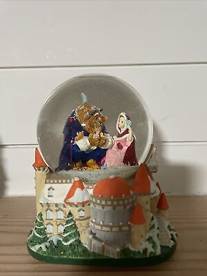 Disney Beauty and The Beast Snowglobe Musicbox Have Yourself A Merry Xmas