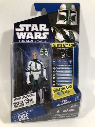 2010 STAR WARS THE CLONE WARS COMMANDER GREE 3 3/4