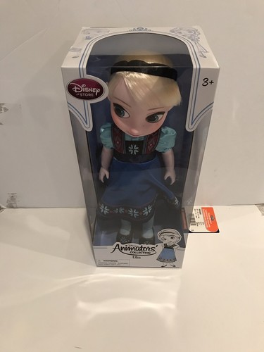 NEW Disney Store Authentic Frozen ELSA Animators Collection Toddler Doll 16