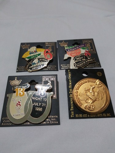 Atlanta 1996 Olympics Lot Of 4 Pins