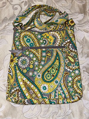 Vera Bradley Hipster Crossbody Shoulder Bag/Purse In Lemon Parfait prin. RETIRED