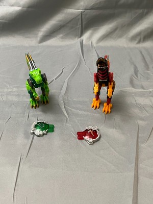 Two Transformers Cybertron DINO Shout (J4)