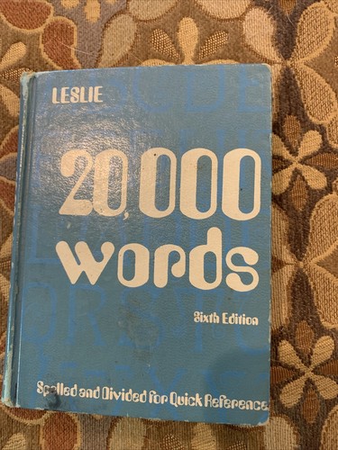 Gregg/McGraw-Hill 20,000 Words Sixth Edition 1971 Spelled