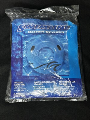 Swimline Las Vegas Mandalay Bay Inflatable Handle Pool Blue Ring 48''
