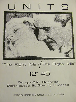Units, The Right Man 12'', Full Page Promotional Ad