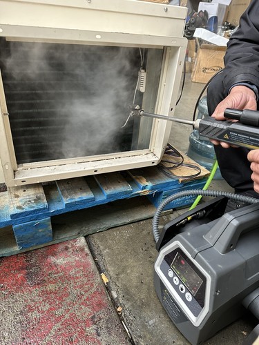 Hot Steam Cleaning HVAC Coil Bathroom Sterilize Disinfection Pressure Sprayer