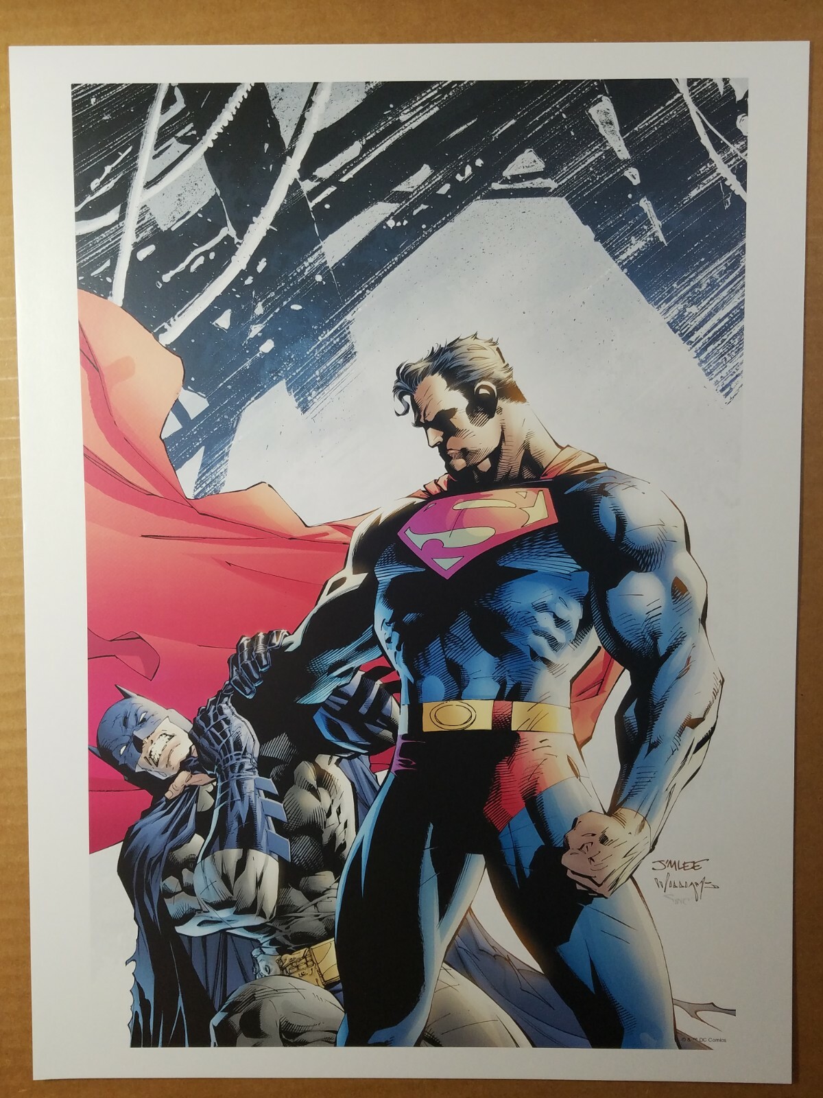 Batman 612 vs Superman Dawn of Justice DC Comics Poster by