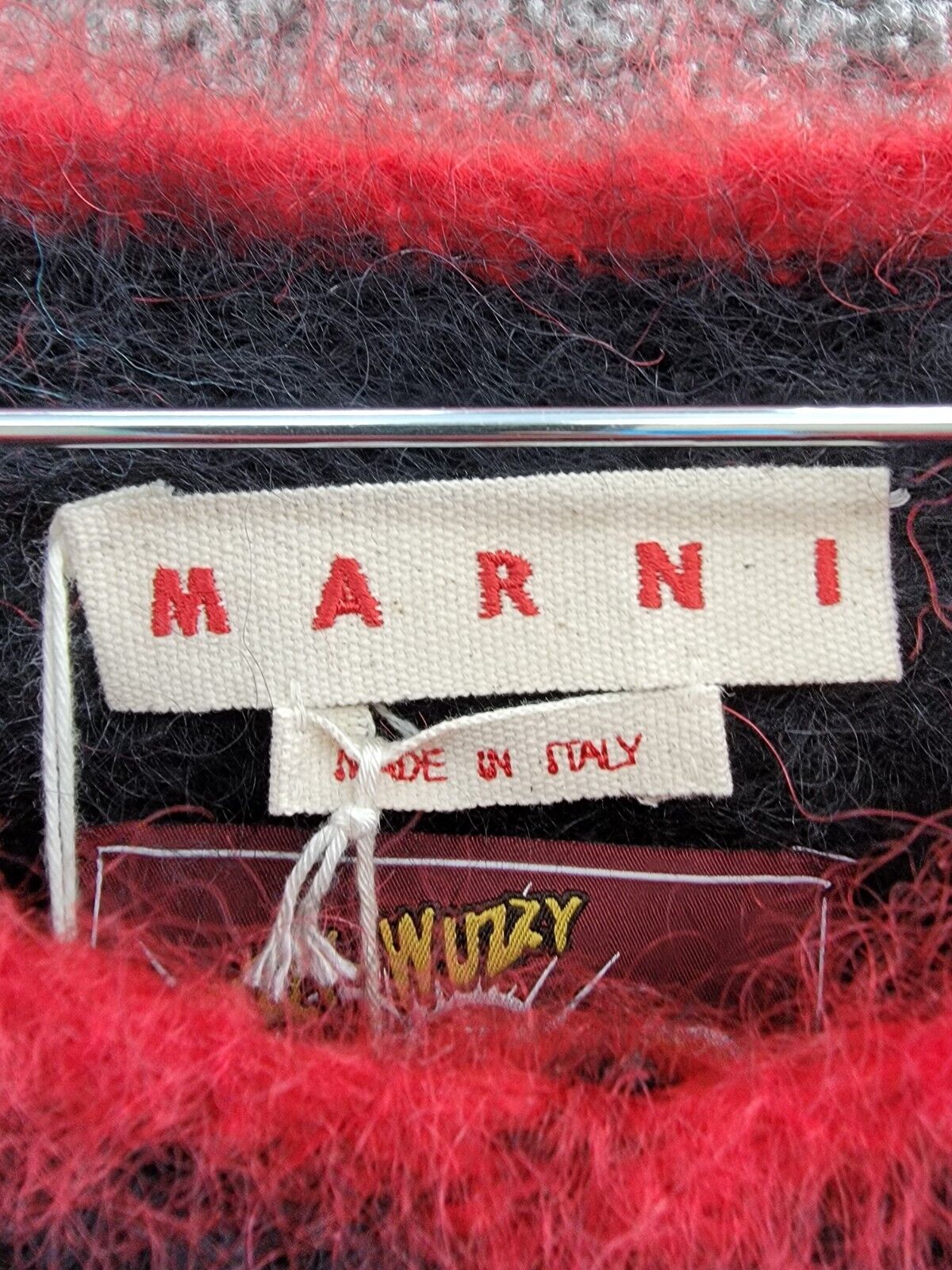 MARNI Fuzzy Wuzzy Flowers V-Neck Sweater Men's 52IT/42US XL MARNI Fuzzy Wuzzy Flowers V-Neck Sweater Men's 52IT/42US XL