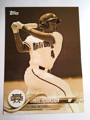 2018 Topps Pro Debut Jumbo 5x7 Daniel Johnson Nationals 140 Gold 03/10