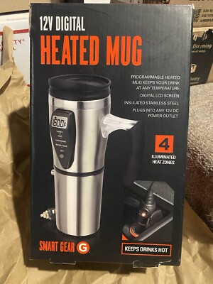 12V Digital  Heated Mug