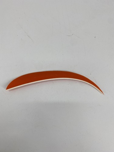 100 PACK TrueFlight 5" Inch Archery Feathers Right Wing Parabolic Cut Orange NEW