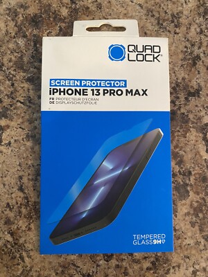 Quad lock tempered glass screen protector iPhone 13 Pro Max Free Shipping