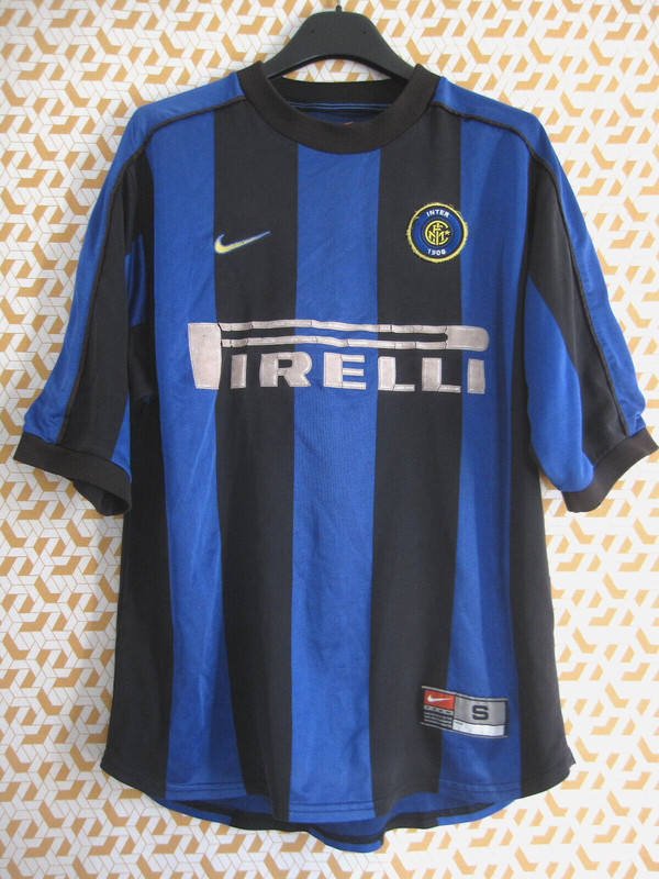 Maillot Inter Milan Internazionale Pirelli 1999 Nike Vintage Homme - S