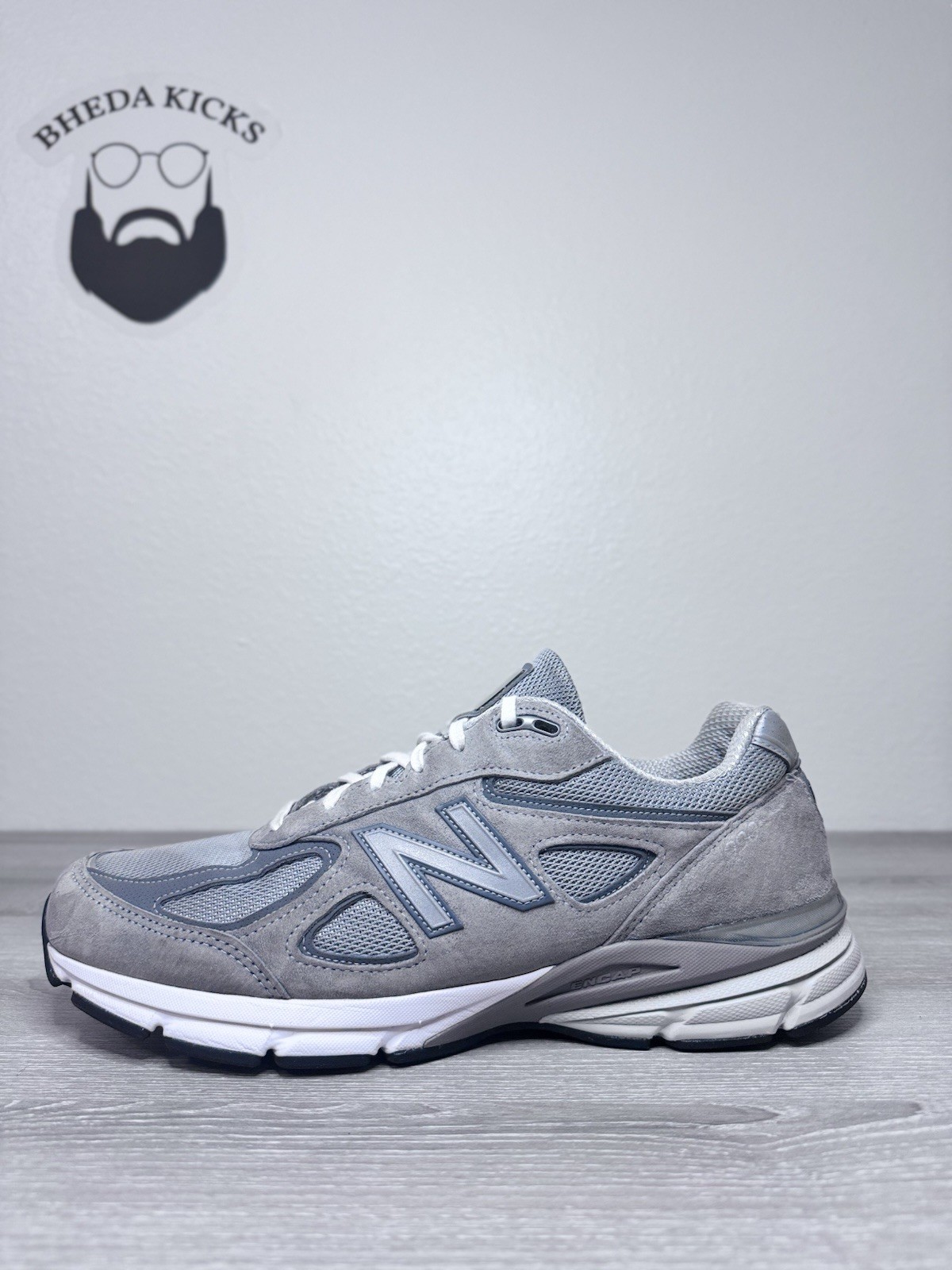 Size 13 - New Balance 990v4 Made in USA 'Grey Silver' U990GR4 Mens