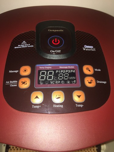 Carepeutic Ozone Waterfall Foot and Leg Spa Bath Massager In Great Shape! Works!