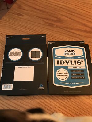2 NEW Idylis B Filter Home Revolution Air Purifier / High Efficiency /  #103896