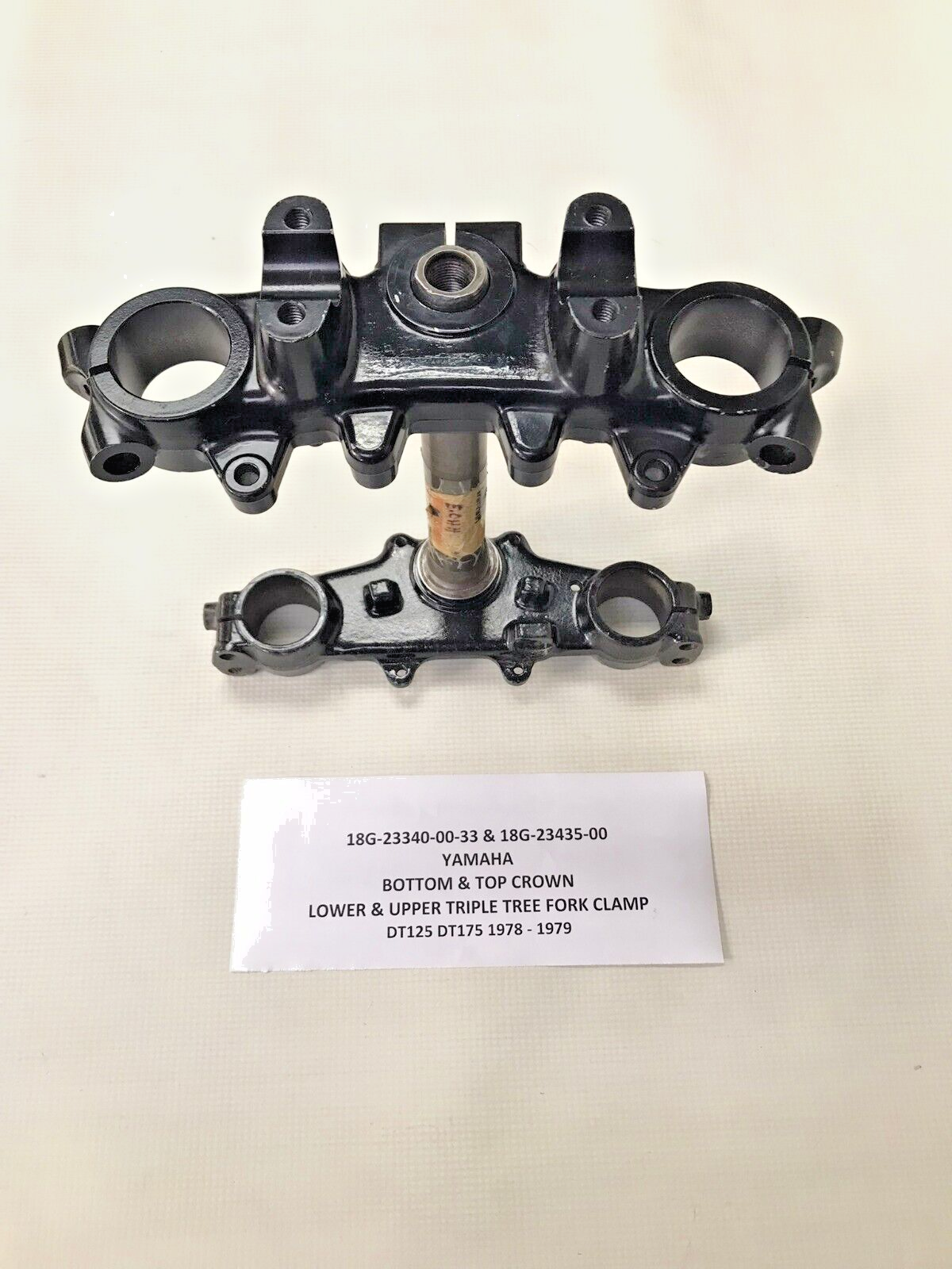 18G-23340-00-33 YAMAHA DT125 DT175 BOTTOM & TOP CROWN TRIPLE