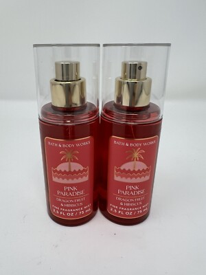 2x Bath & Body Works Pink Paradise Body Mist 2.5 Fl Oz Seen On Tik Tok