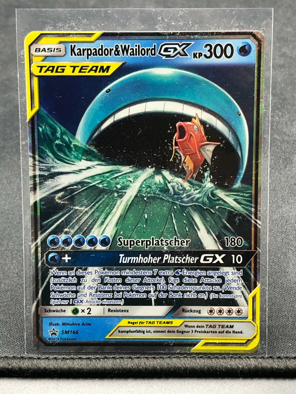 Karpador Wailord GX Tag Team SM166 Promo Holo Near Mint Pokemon DE