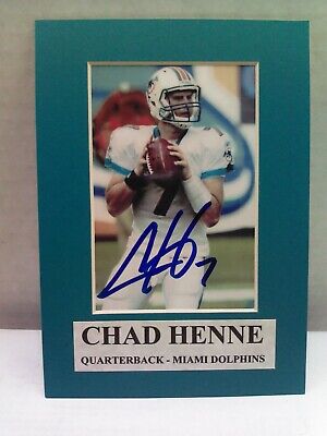 Chad Henne Autographed / Signed 5x7 Miami Dolphins Photo w/ COA