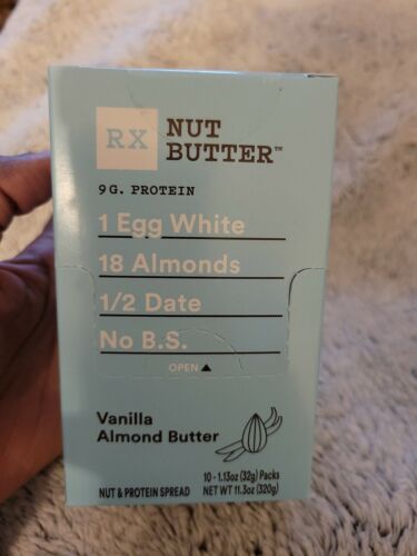  Nut Butter Nut & Protein Spread Vanilla Almond Butter 10 Pks exp 05/2020