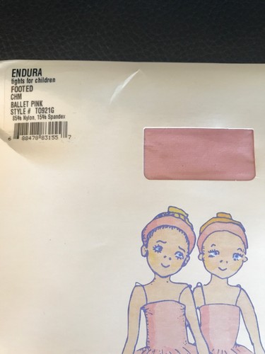 BLOCH Girls Ballet Pink Footed Tights T0921G Size Child Medium Free Shipping