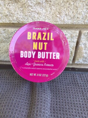 Trader Joe s Brazil Nut Body Butter BRAZILIAN Cream Limited Edition New 8 OZ.