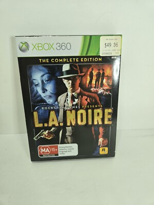 LA Noire The Complete Edition Xbox 360 Game + Manual 4 Discs 