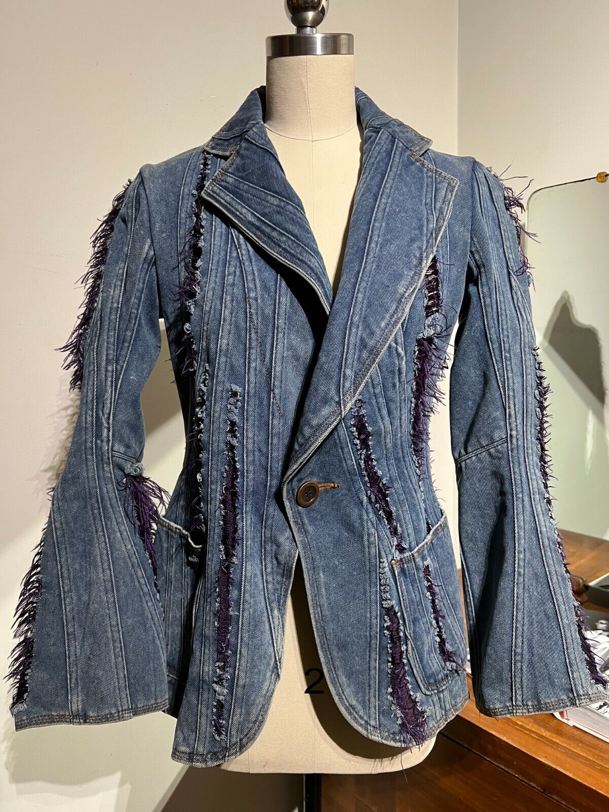 Junya Watanabe SS02 Vintage Denim Runway Jacket SIZE SMALL Junya Watanabe SS02 Vintage Denim Runway Jacket SIZE SMALL