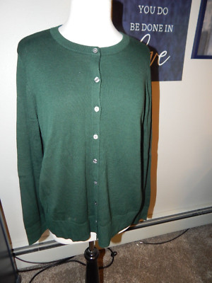 NEW Croft & Barrow  Cardigan Sweater  Size XL