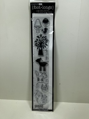 Hampton Art SC0249 Woodland Animals Clear Stamp Foot Longs