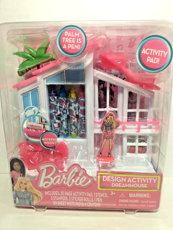 Barbie Design Activity DreamHouse Kit  Activity Pad Stickers Stamps