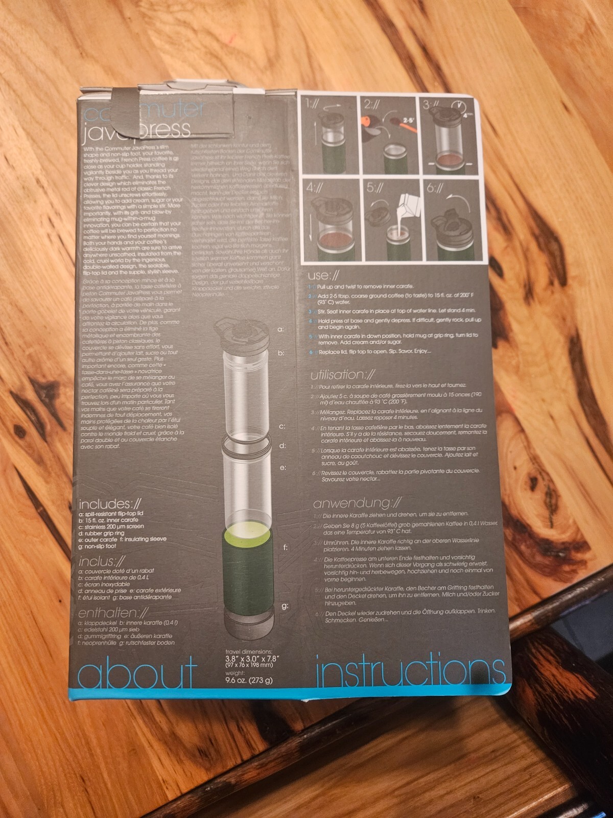 GSI Outdoors. commuter java press. new in package. portable. 15 oz